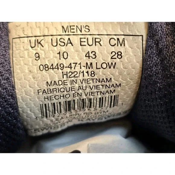 Mens Size 10 K-Swiss Court Casper Tennis Sneakers Navy Blue - Picture 9 of 10